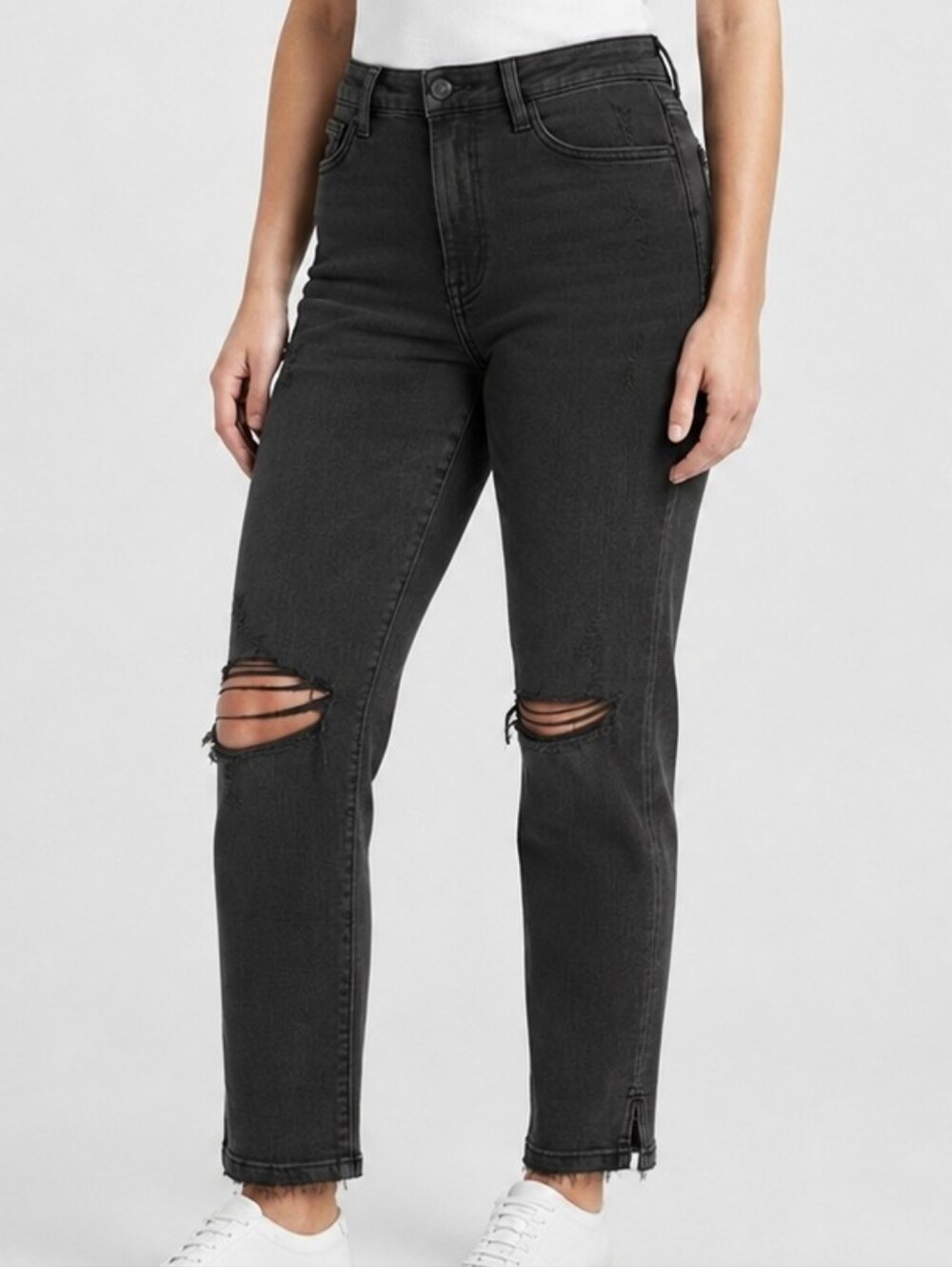 KanCan Black Distressed Ripped Jeans Size XL
